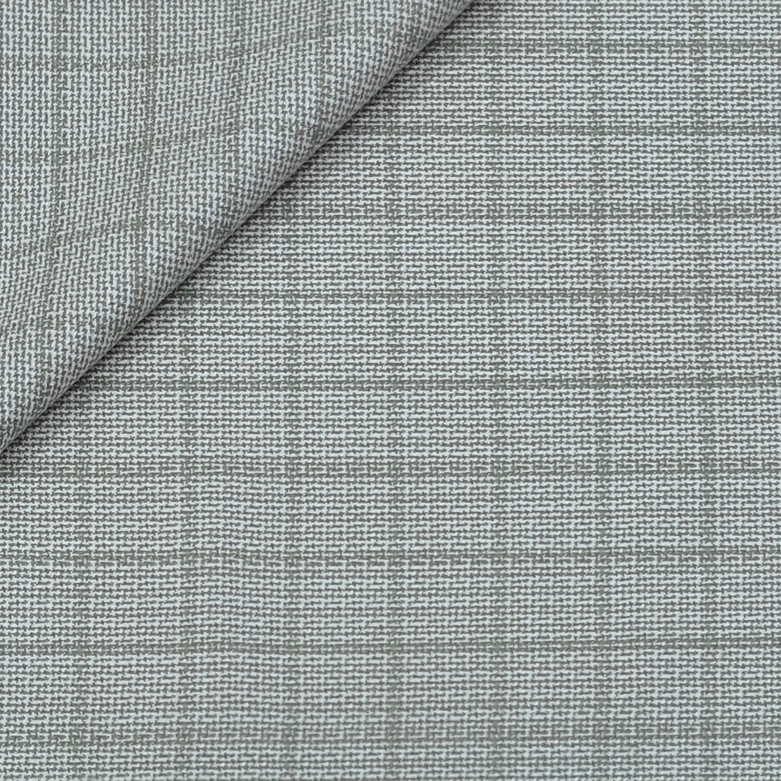 Warm Shirt Fabric Ocm Tartan Check Colour Greenish Grey